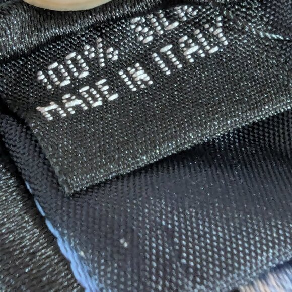 Paul Smith Dark Blue with light Blue Stripes Silk Tie - Made in Italy - Picture 7 of 8